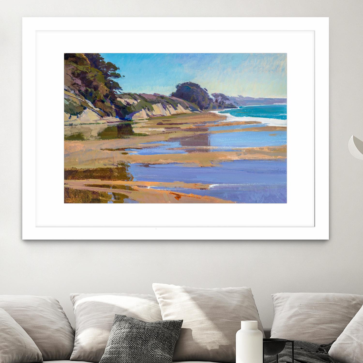 October High Tide by Marcia Burtt on GIANT ART - multicolor coastal; landscapes; contemporary