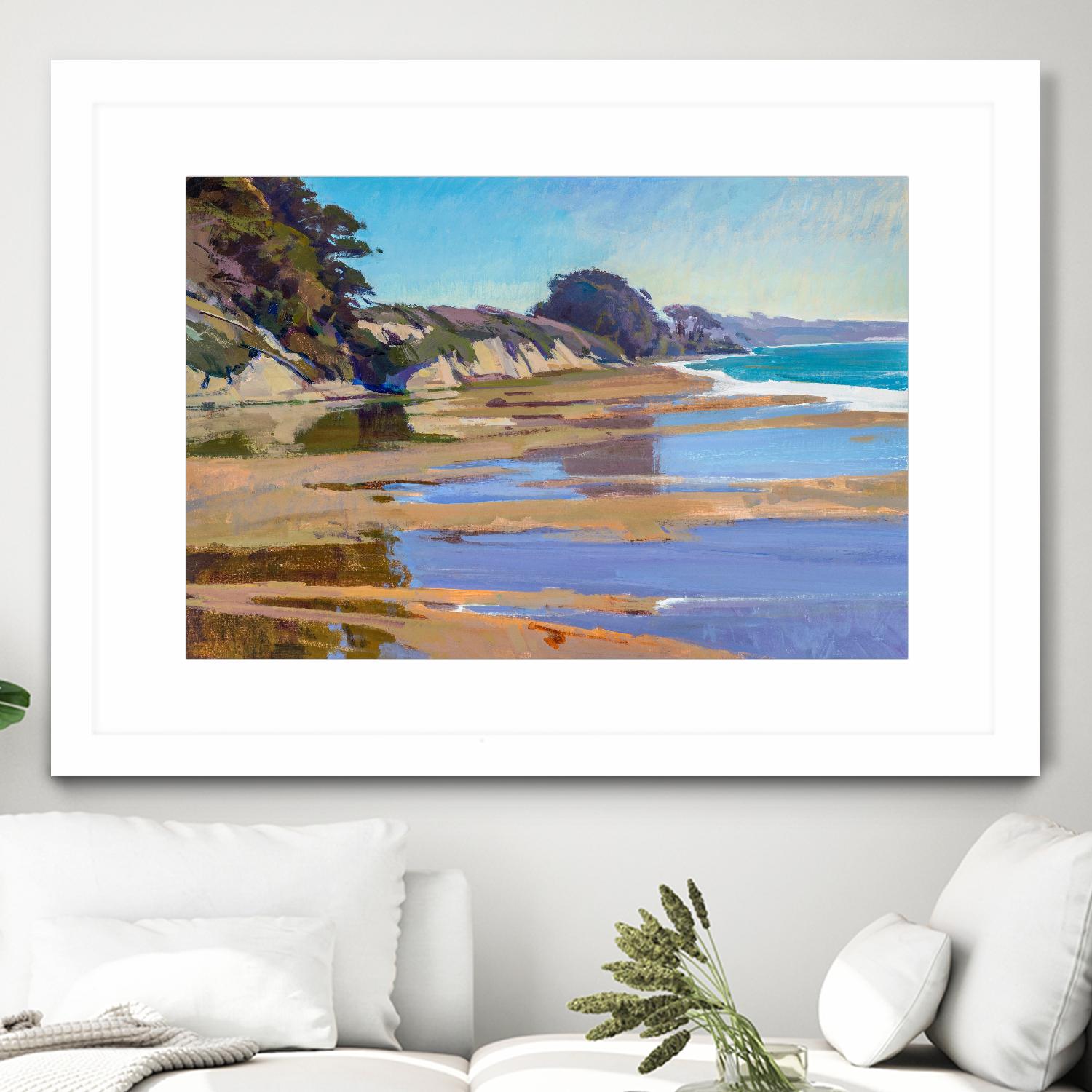 October High Tide by Marcia Burtt on GIANT ART - multicolor coastal; landscapes; contemporary