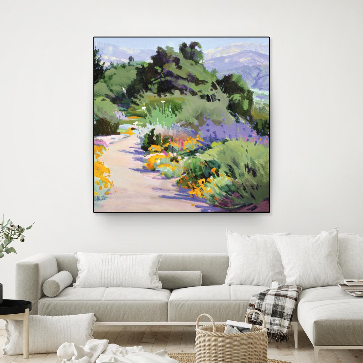 Path through the Poppies by Marcia Burtt on GIANT ART - multicolor landscapes; contemporary