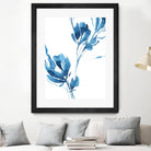 Blue Move 1 by Lesia Binkin on GIANT ART - blue, white floral/still life, patterns, plants