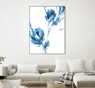 Blue Move 1 by Lesia Binkin on GIANT ART - blue, white floral/still life, patterns, plants