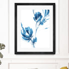 Blue Move 1 by Lesia Binkin on GIANT ART - blue, white floral/still life, patterns, plants