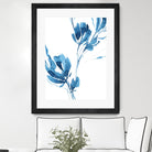 Blue Move 1 by Lesia Binkin on GIANT ART - blue, white floral/still life, patterns, plants