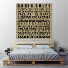 Cabin Rules by Jim Baldwin on GIANT ART - multicolor inspirational