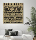 Cabin Rules by Jim Baldwin on GIANT ART - multicolor inspirational