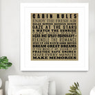 Cabin Rules by Jim Baldwin on GIANT ART - multicolor inspirational