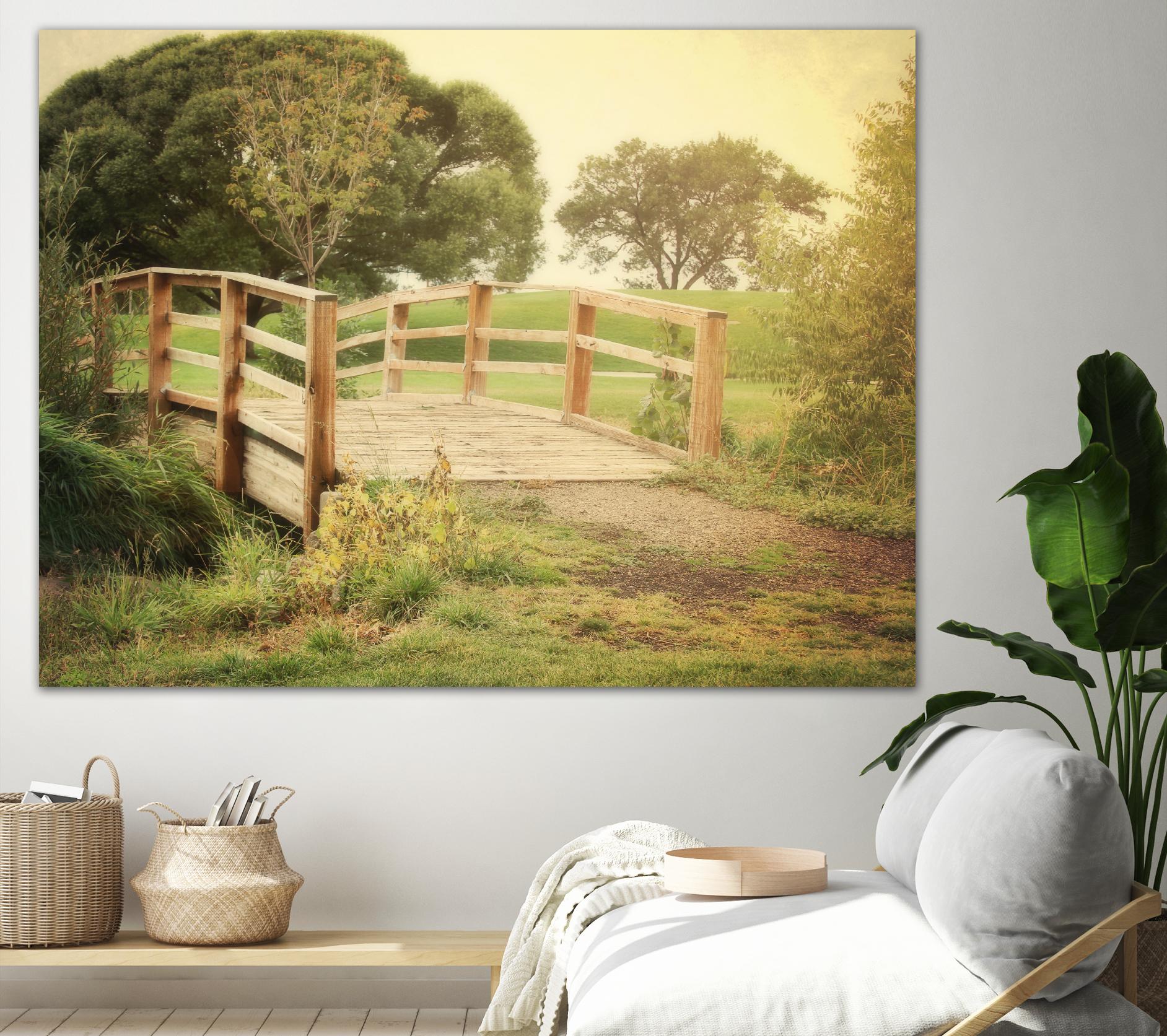 Sunday Stroll by Sylvia Coomes on GIANT ART - beige landscape