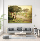 Sunday Stroll by Sylvia Coomes on GIANT ART - beige landscape