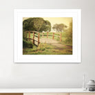 Sunday Stroll by Sylvia Coomes on GIANT ART - beige landscape