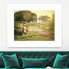 Sunday Stroll by Sylvia Coomes on GIANT ART - beige landscape