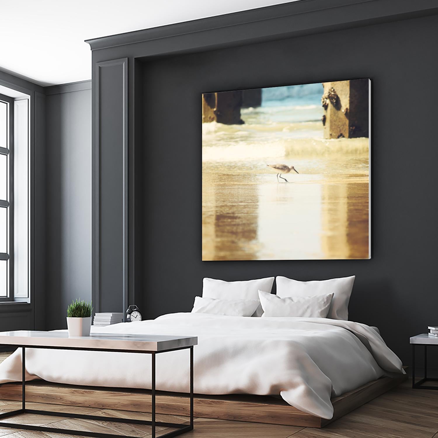 Walking on the Beach by Sylvia Coomes on GIANT ART - brown nautical