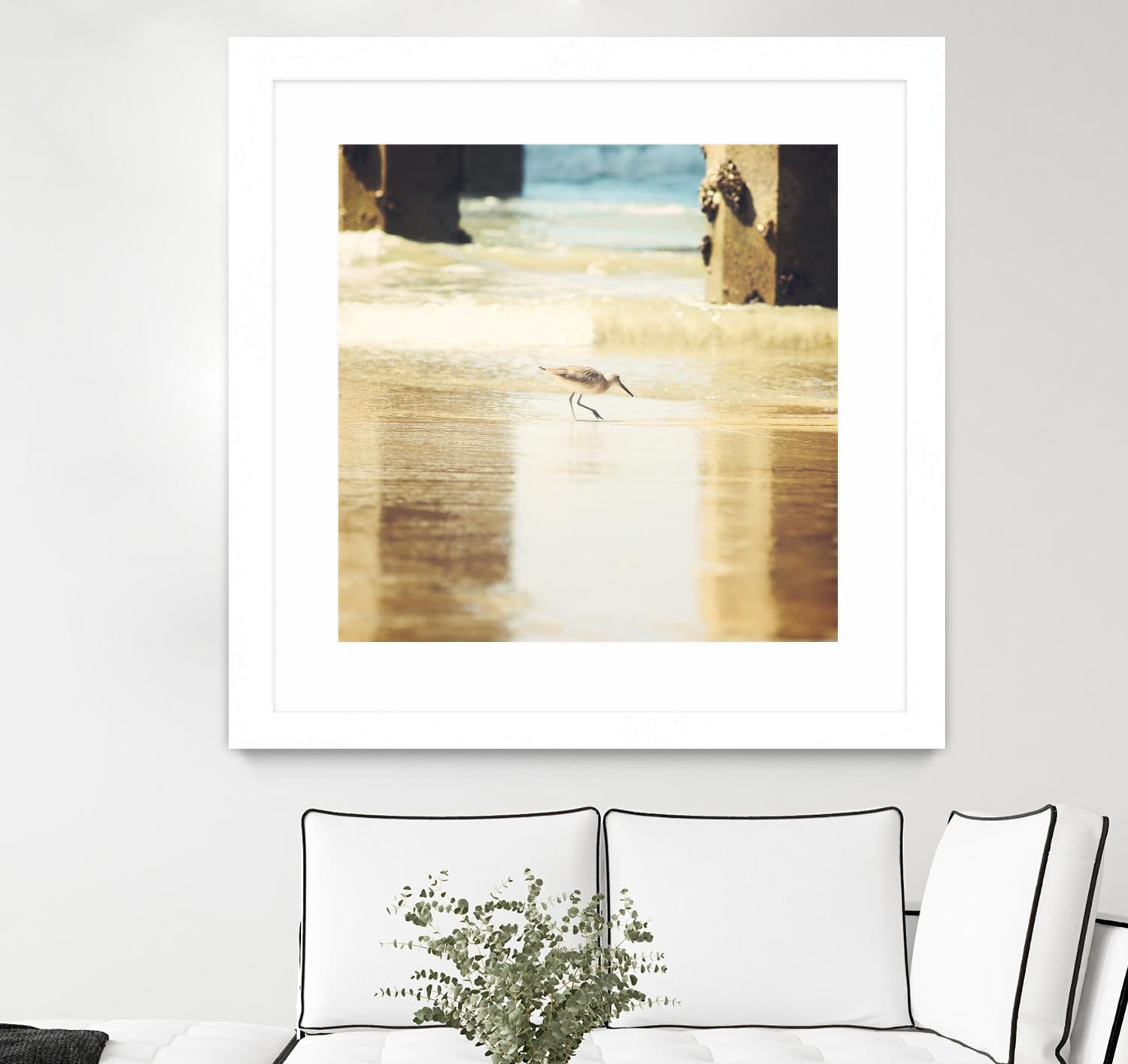 Walking on the Beach by Sylvia Coomes on GIANT ART - brown nautical