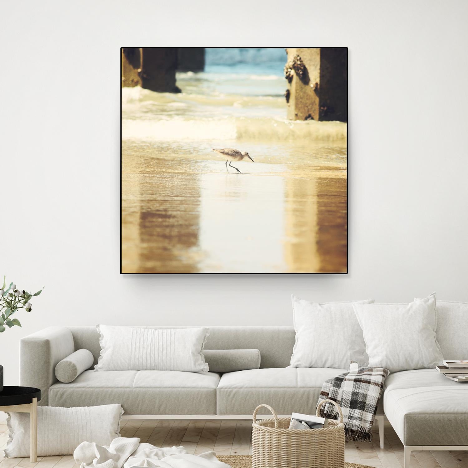 Walking on the Beach by Sylvia Coomes on GIANT ART - brown nautical