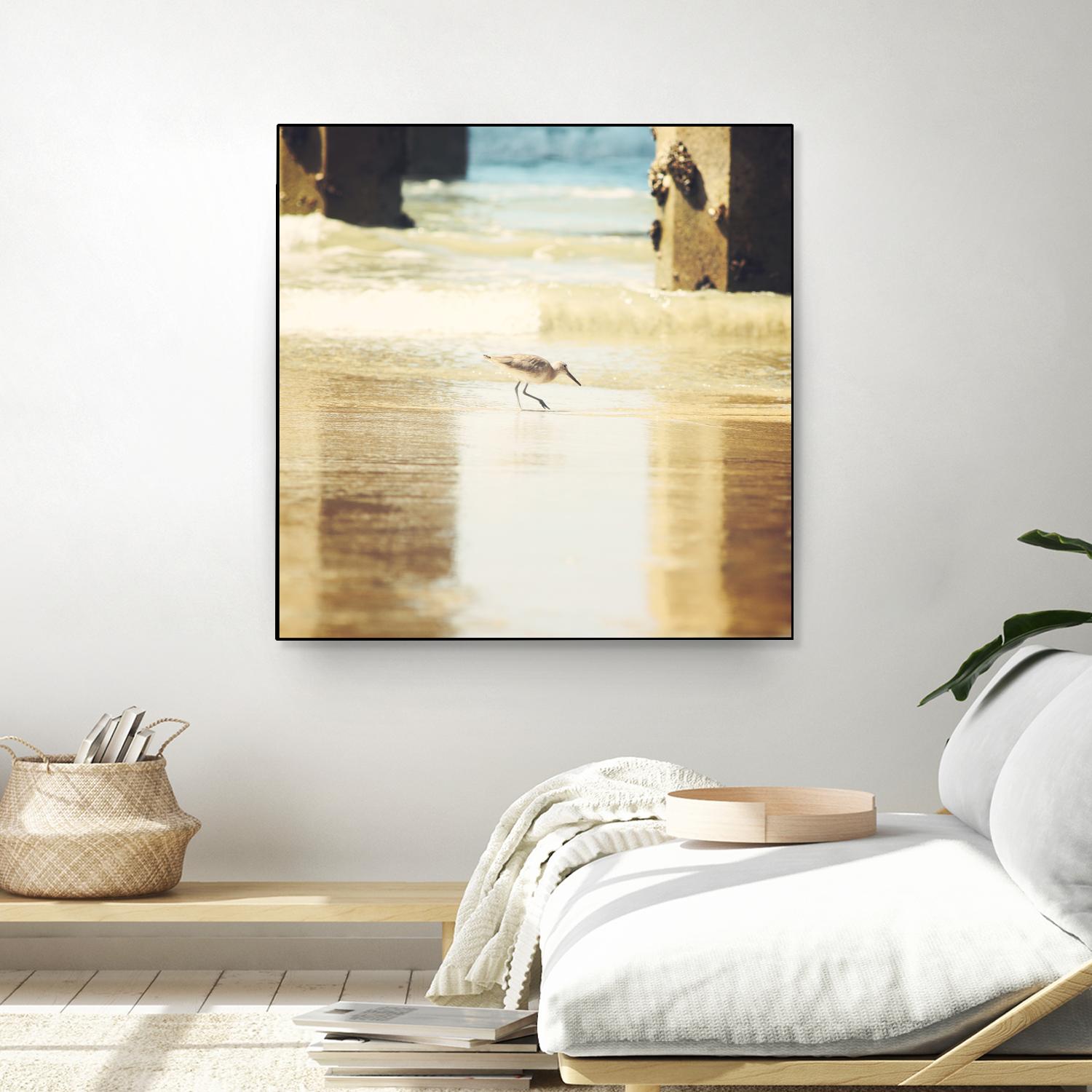 Walking on the Beach by Sylvia Coomes on GIANT ART - brown nautical