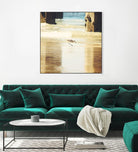 Walking on the Beach by Sylvia Coomes on GIANT ART - brown nautical