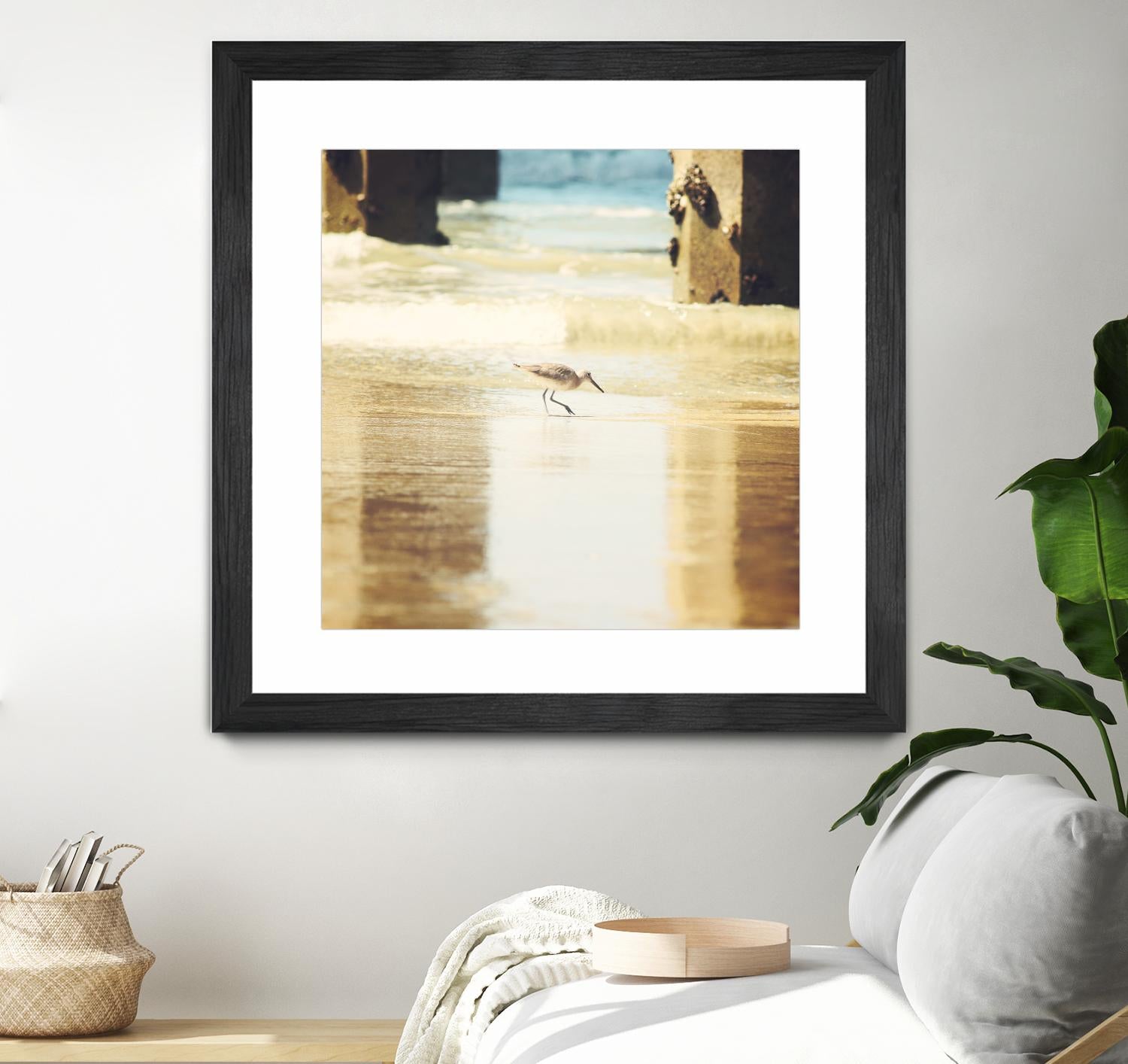 Walking on the Beach by Sylvia Coomes on GIANT ART - brown nautical