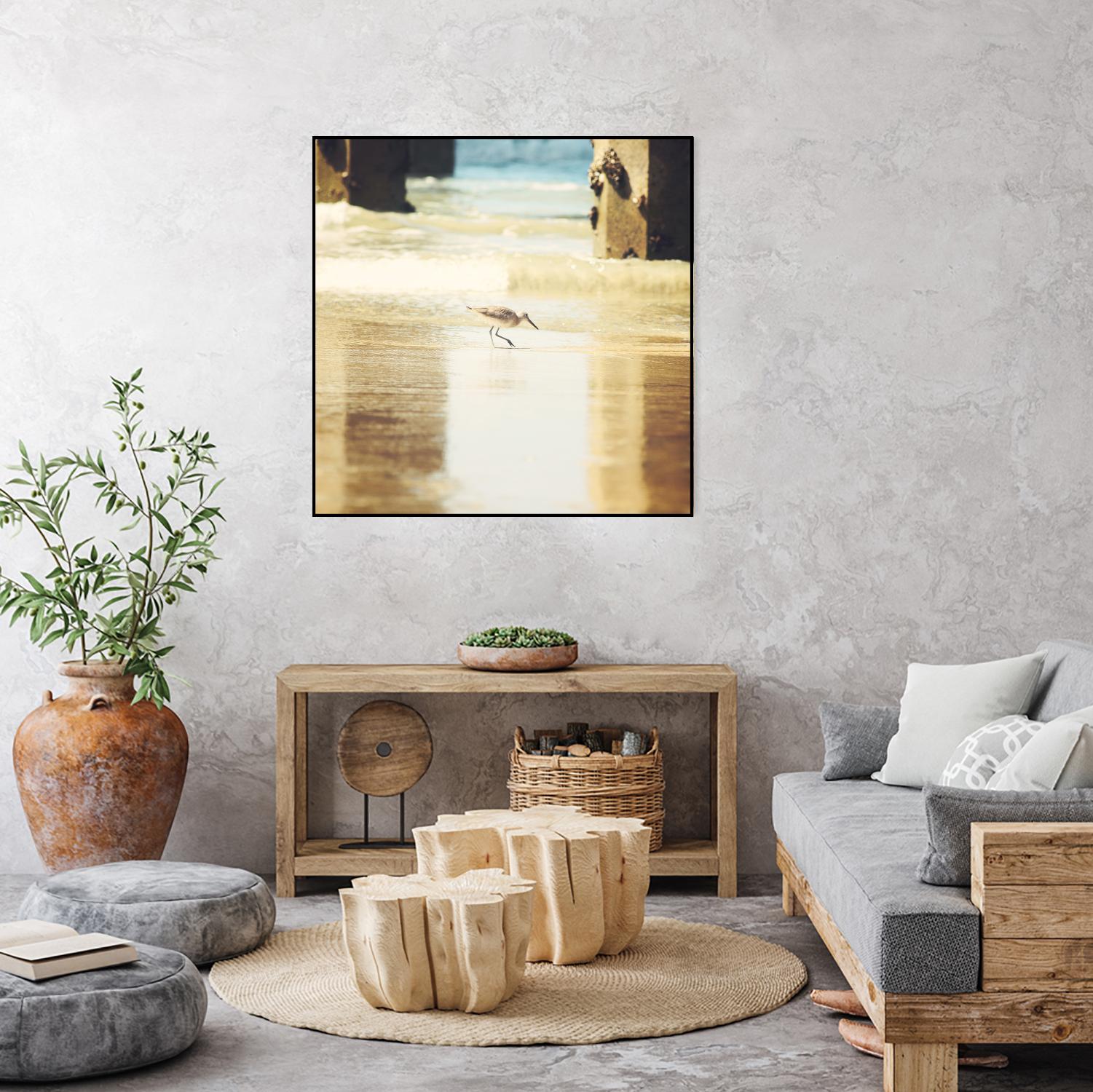 Walking on the Beach by Sylvia Coomes on GIANT ART - brown nautical
