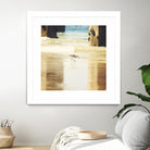 Walking on the Beach by Sylvia Coomes on GIANT ART - brown nautical