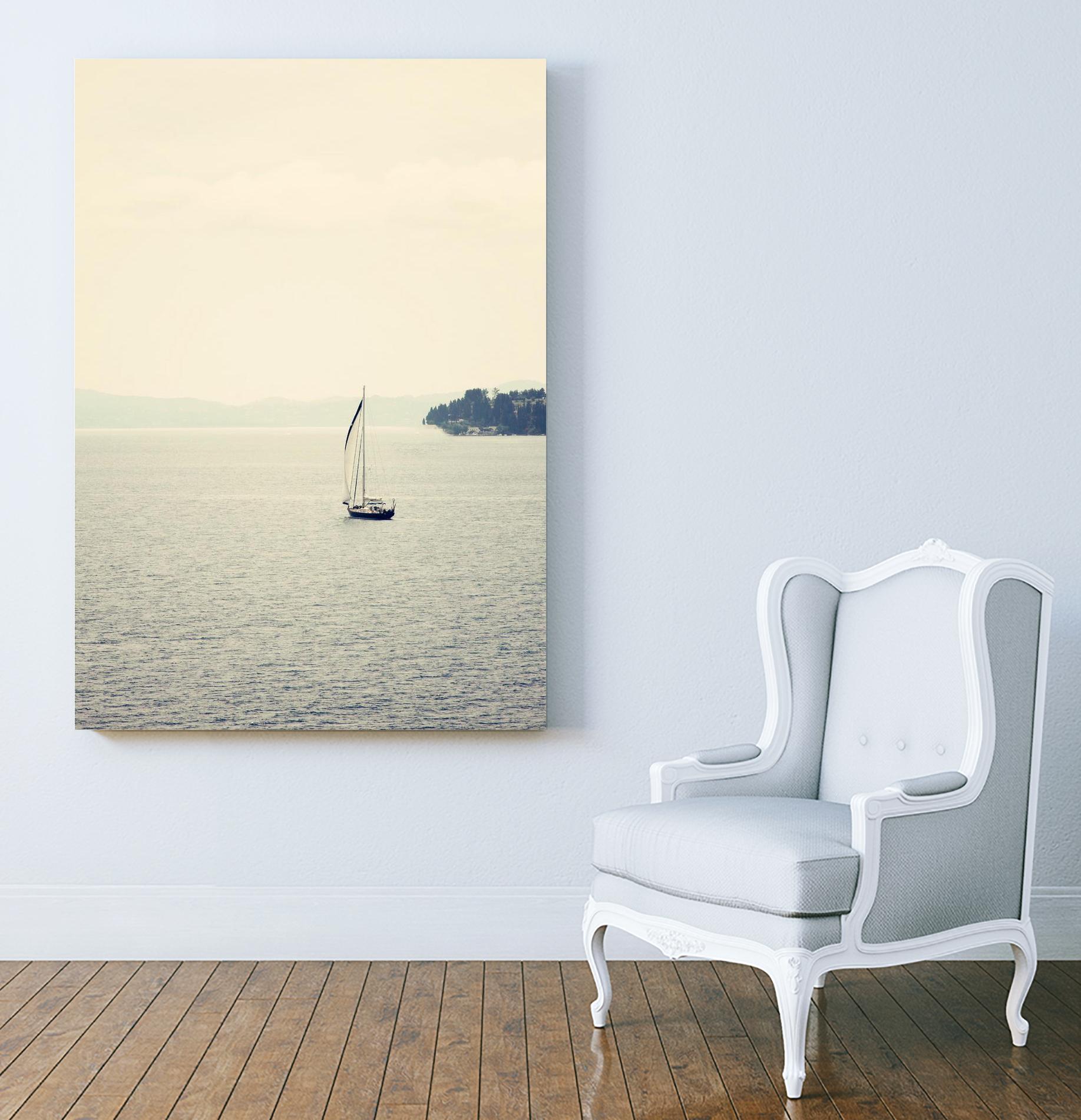Hazy Sea by Sylvia Coomes on GIANT ART - black nautical