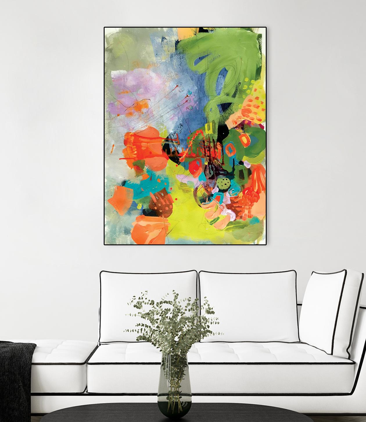 Pina-Ananas by A. Vega on GIANT ART - green floral