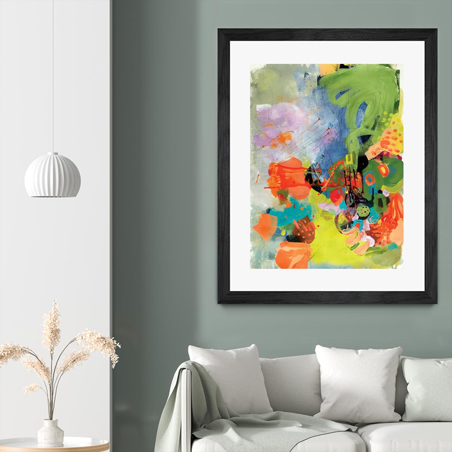 Pina-Ananas by A. Vega on GIANT ART - green floral