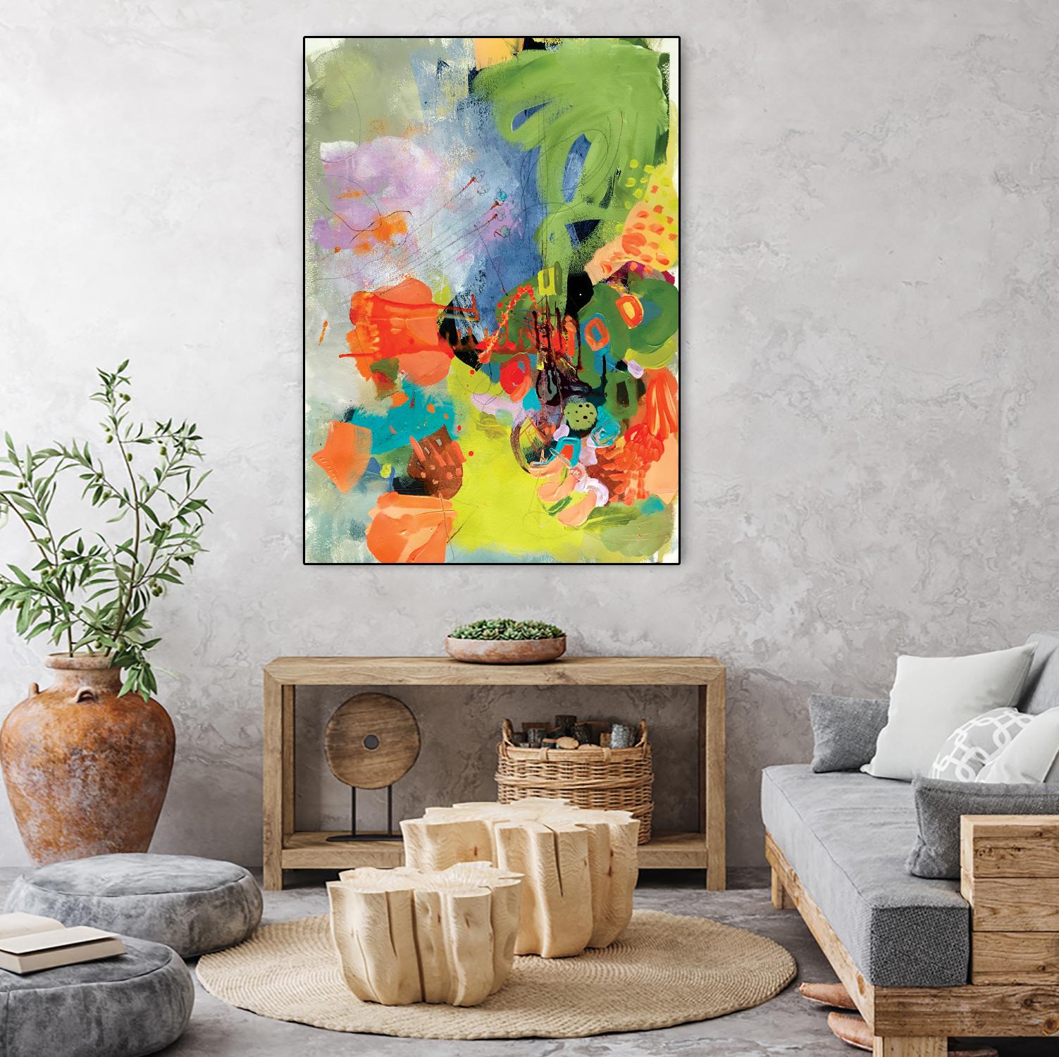 Pina-Ananas by A. Vega on GIANT ART - green floral