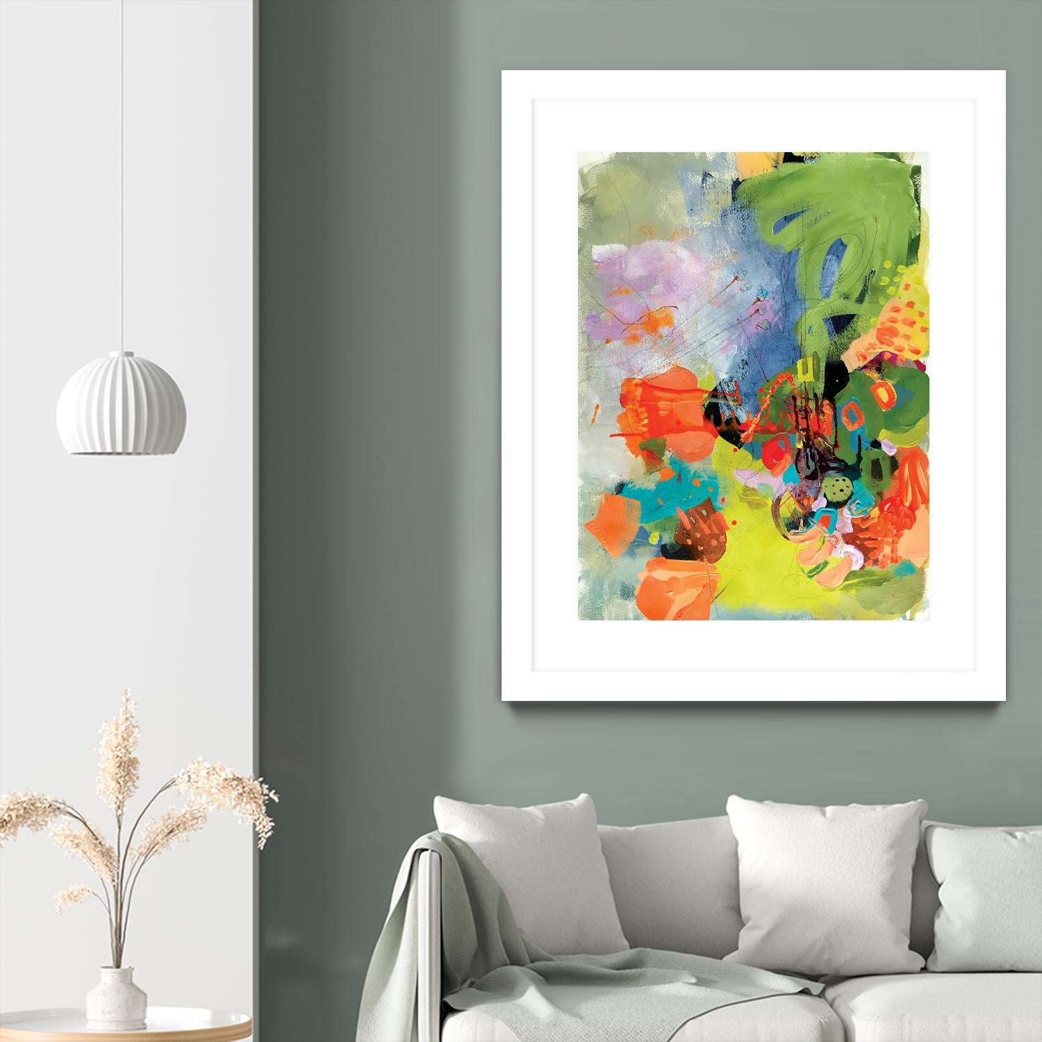 Pina-Ananas by A. Vega on GIANT ART - green floral