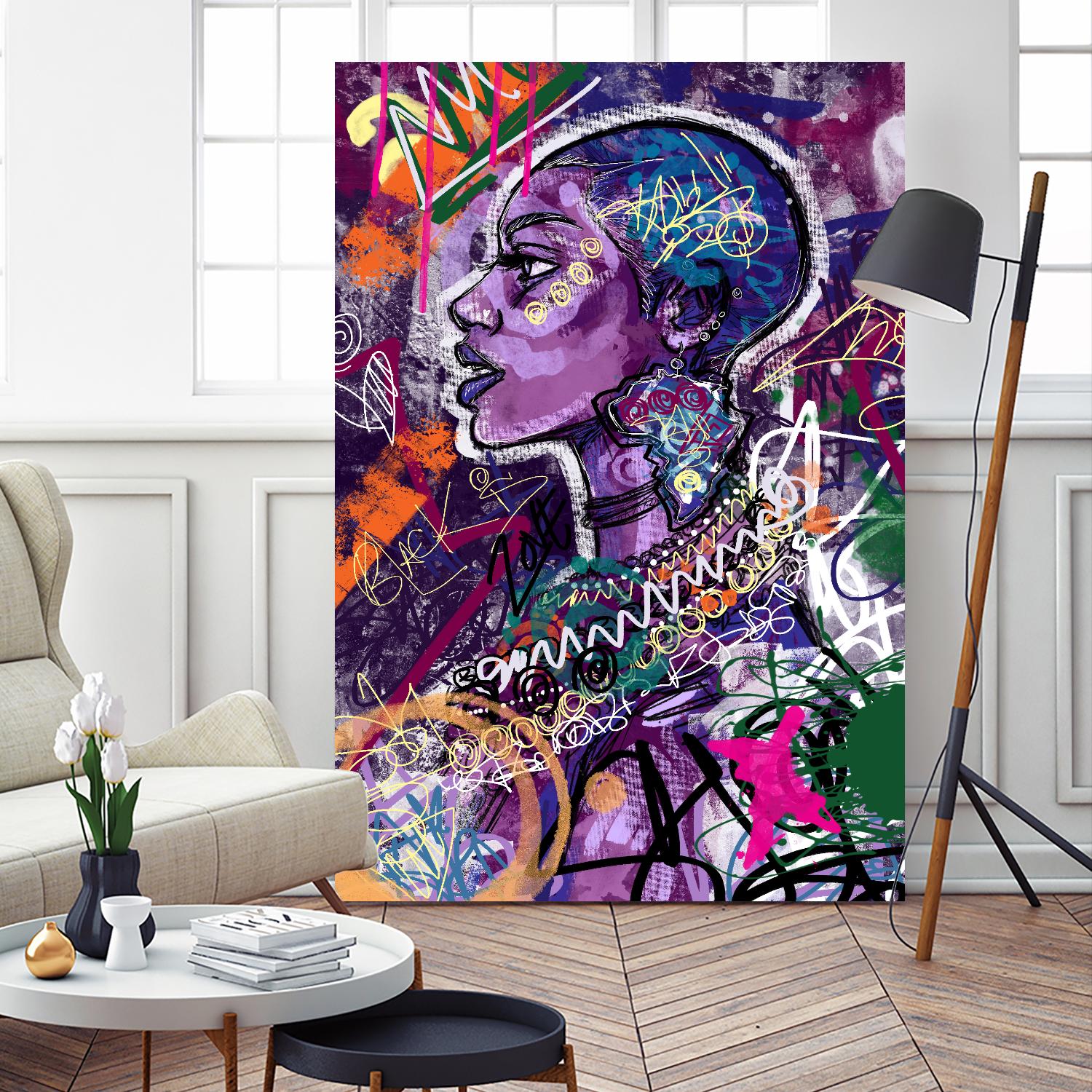 Sea Start by A. Vega on GIANT ART - orange bathroom