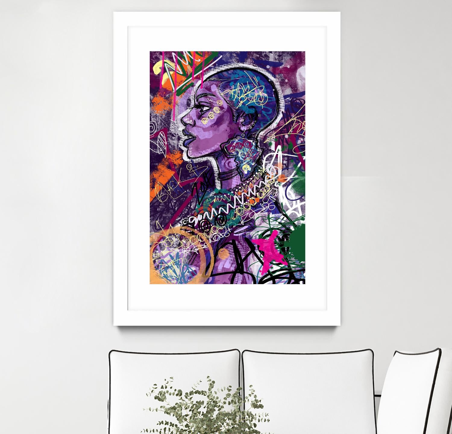 Sea Start by A. Vega on GIANT ART - orange bathroom