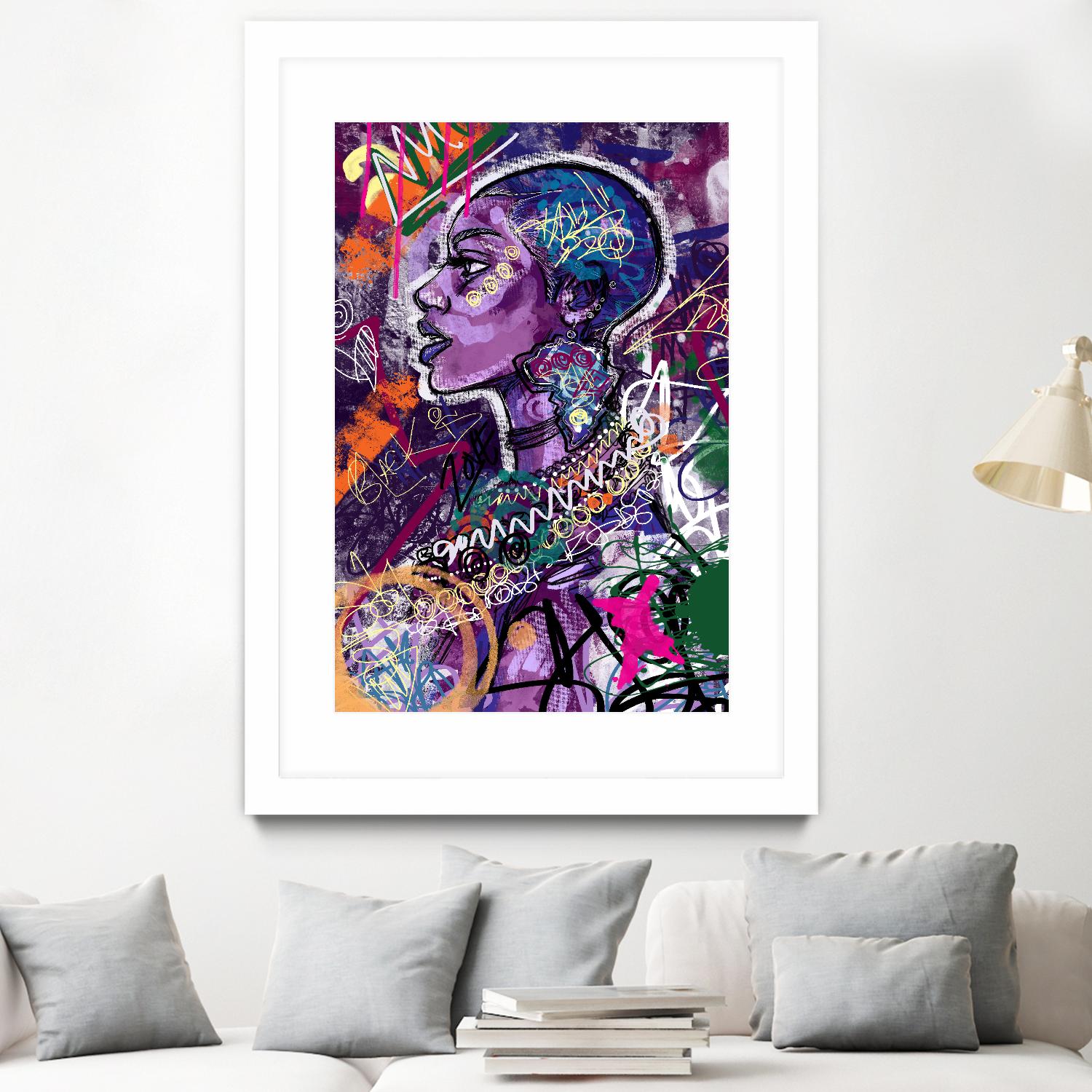 Sea Start by A. Vega on GIANT ART - orange bathroom