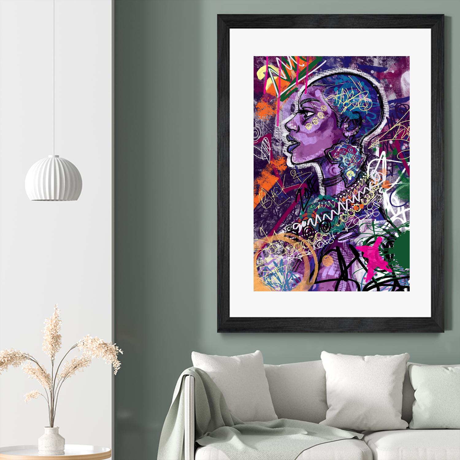 Sea Start by A. Vega on GIANT ART - orange bathroom