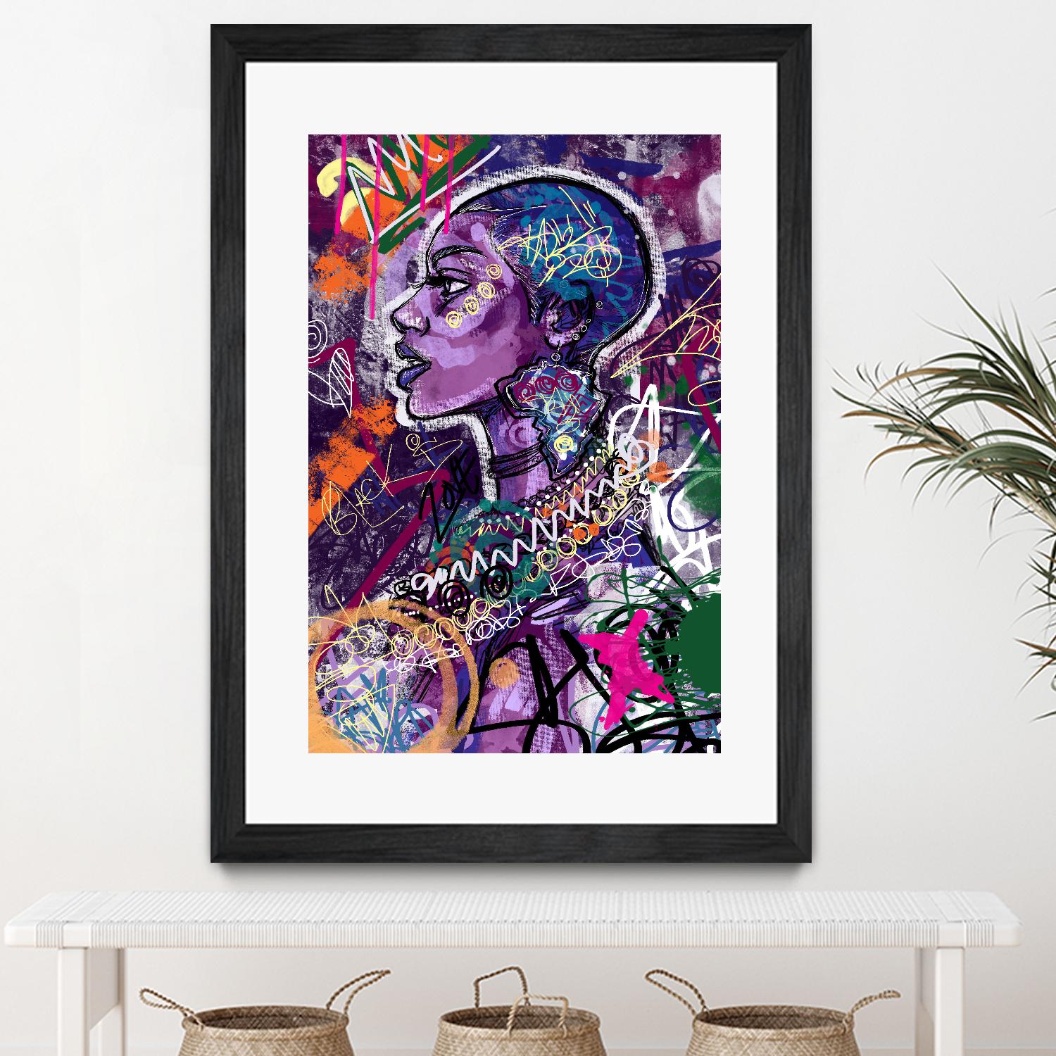 Sea Start by A. Vega on GIANT ART - orange bathroom