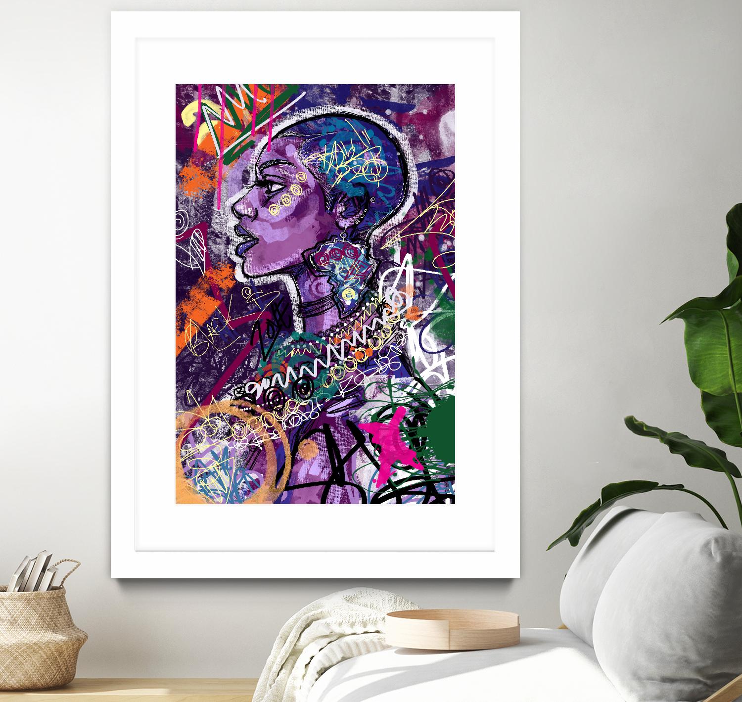 Sea Start by A. Vega on GIANT ART - orange bathroom