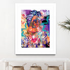 Gold Flowers by Justin Copeland on GIANT ART - multicolor ethnic; figurative; contemporary