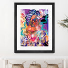 Gold Flowers by Justin Copeland on GIANT ART - multicolor ethnic; figurative; contemporary