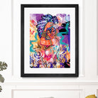 Gold Flowers by Justin Copeland on GIANT ART - multicolor ethnic; figurative; contemporary