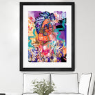 Gold Flowers by Justin Copeland on GIANT ART - multicolor ethnic; figurative; contemporary