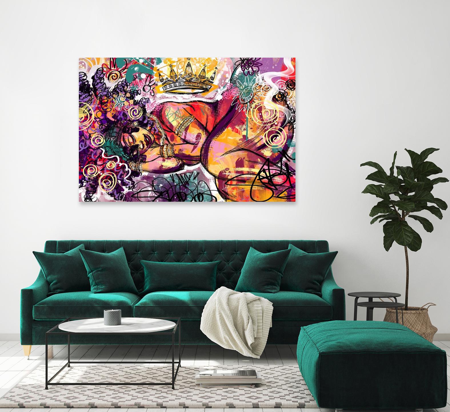 Radiance by Justin Copeland on GIANT ART - multicolor ethnic; figurative; contemporary