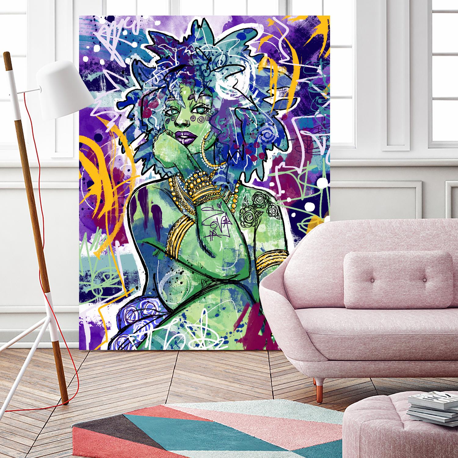 Fruit bowl I by A. Vega on GIANT ART - orange fruit-food-drink