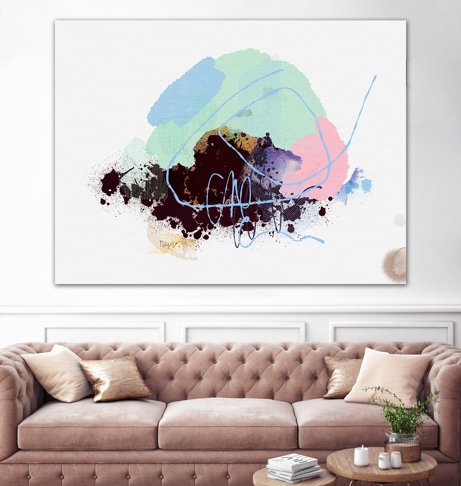 Bouquet Azucenas I by A. Vega on GIANT ART - brown floral