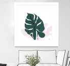 Pink Shadow by Niya Christine on GIANT ART - green contemporary, floral/still life, leaves