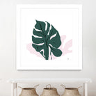 Pink Shadow by Niya Christine on GIANT ART - green contemporary, floral/still life, leaves