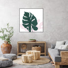Pink Shadow by Niya Christine on GIANT ART - green contemporary, floral/still life, leaves