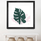 Pink Shadow by Niya Christine on GIANT ART - green contemporary, floral/still life, leaves