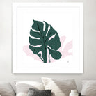 Pink Shadow by Niya Christine on GIANT ART - green contemporary, floral/still life, leaves