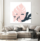 Pink Protector by Niya Christine on GIANT ART - pink contemporary, floral/still life, leaves