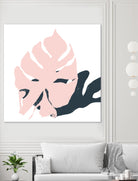 Pink Protector by Niya Christine on GIANT ART - pink contemporary, floral/still life, leaves