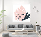 Pink Protector by Niya Christine on GIANT ART - pink contemporary, floral/still life, leaves