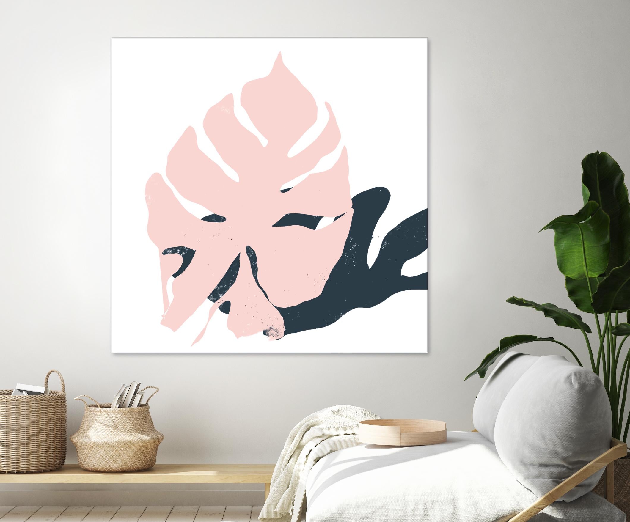 Pink Protector by Niya Christine on GIANT ART - pink contemporary, floral/still life, leaves