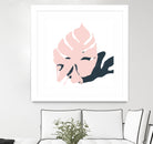 Pink Protector by Niya Christine on GIANT ART - pink contemporary, floral/still life, leaves